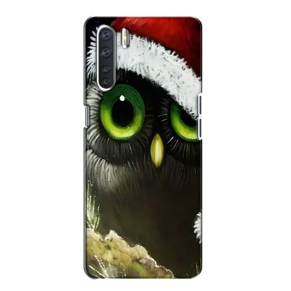 Чохол з принтом «Новорічна Сова» для OPPO A91