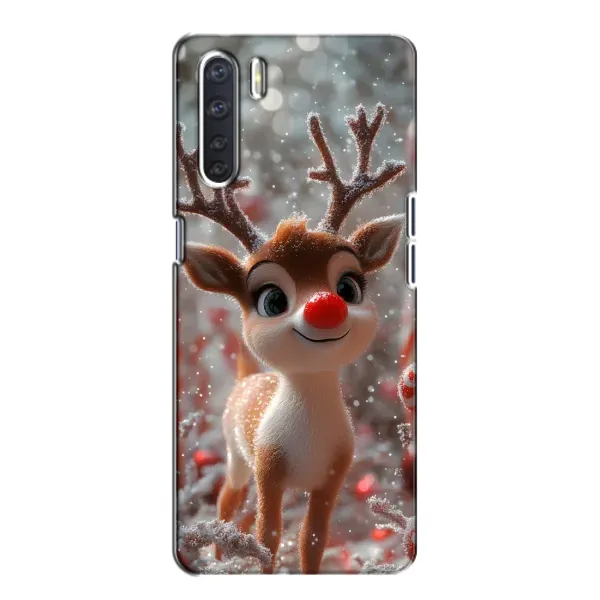 Чохол з принтом «Олень з носом» для OPPO A91 Чохол з принтом «Олень з носом» для OPPO A91