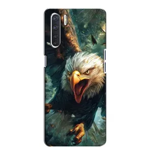 Чехол с картинкой «Хищники» для Oppo A91 (Орел в полете)