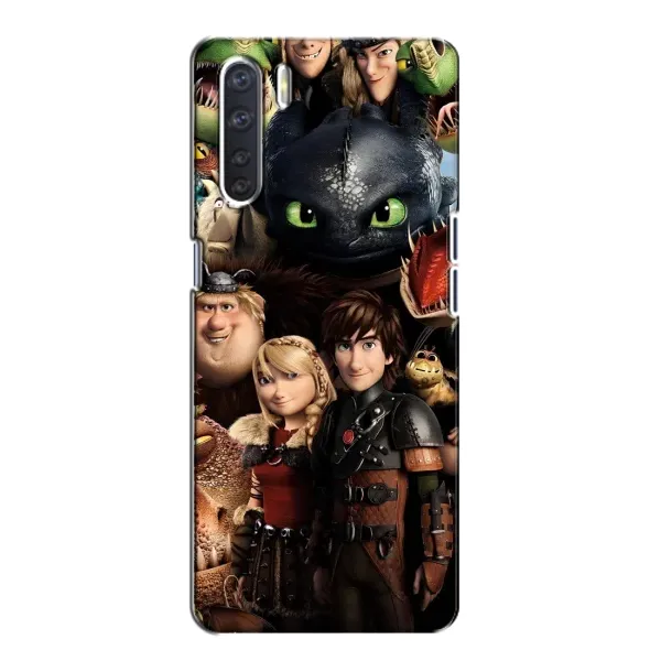 Чехол с принтом «Персонажи дракона» для OPPO A91