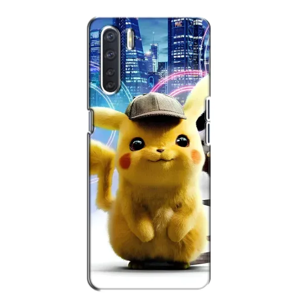Чехол с принтом «Пикачу в городе» для OPPO A91