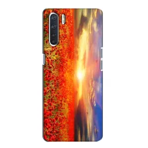 Чохол з картинкою (Стильні) OPPO А91 - (AlphaPrint) (Поле тюльпанів)