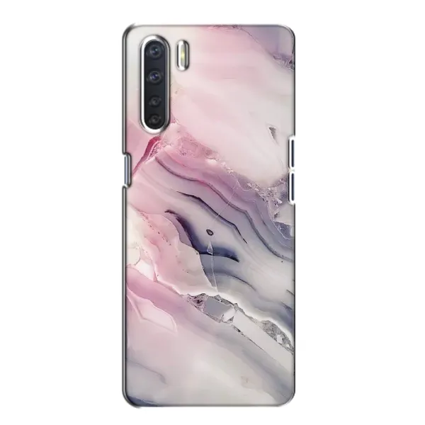 Чехол с принтом «Пурпурный Мрамор» для OPPO A91
