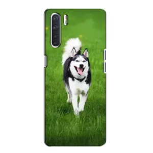 Чохол з Хаскі Oppo A91 - (AlphaPrint) (Радісний Хаскі)