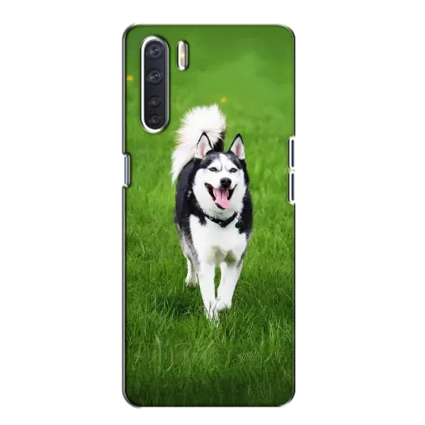 Чехол с принтом «Радостный Хаски» для OPPO A91 Чехол с принтом «Радостный Хаски» для OPPO A91