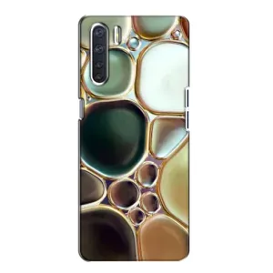 Мраморний чехол на Oppo A91 (VPrint) (Радужний Мрамор)