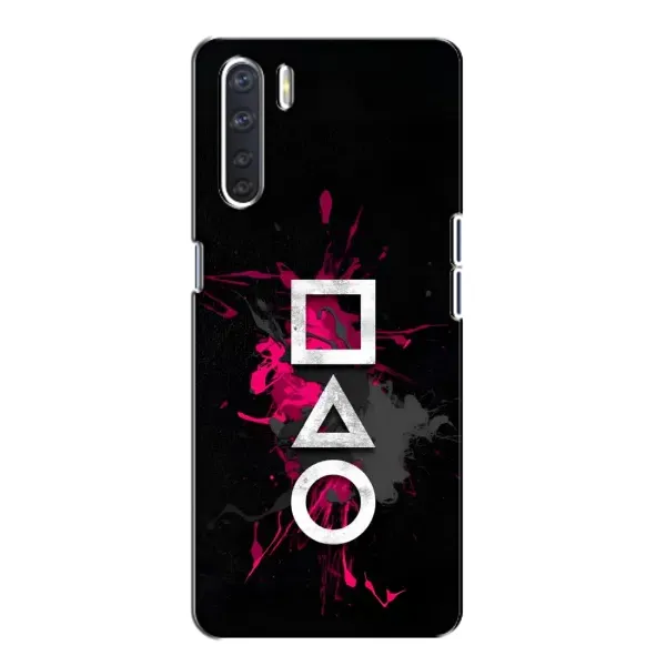 Чохол з принтом «Символи Гра кальмара» для OPPO A91 Чохол з принтом «Символи Гра кальмара» для OPPO A91