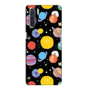 Космічні Чохли для OPPO А91 (VPrint) (Намальовані планети)