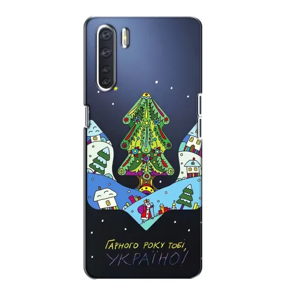 Чохол з принтом «Різдвяний герб» для OPPO A91