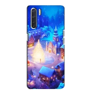 Різдвяні Чохли для Oppo A91 (VPrint) (Різдвяне місто)