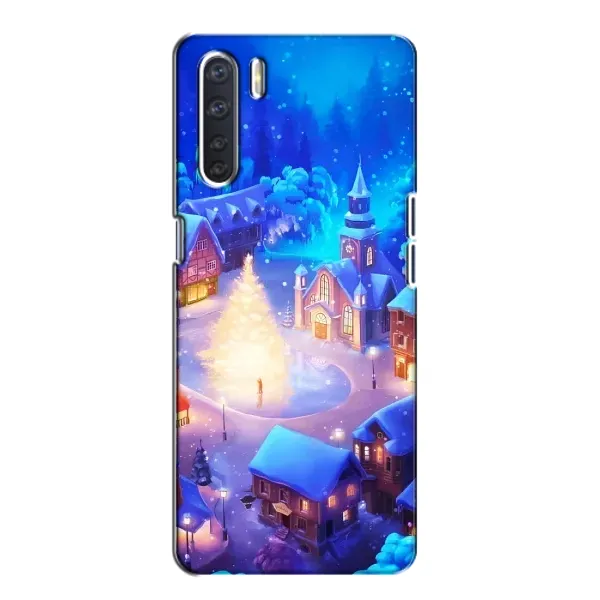 Чохол з принтом «Різдвяне місто» для OPPO A91