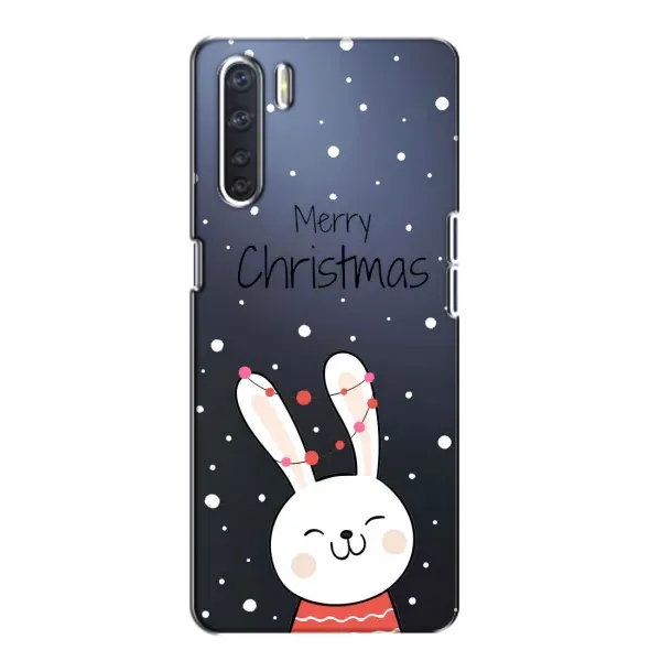 Чохол з принтом «Різдвяний заєць» для OPPO A91