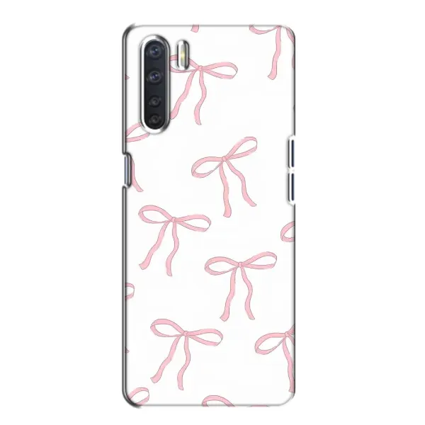Чохол з принтом «Рожеві бантики» для OPPO A91