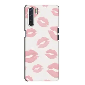 Чехол с розовым рисунком для Oppo A91 (Розовые губы)