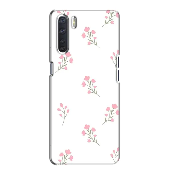 Чехол с принтом «Розовые цветы» для OPPO A91