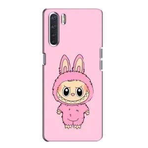 Чохол з Лабубу на Oppo A91 (Рожевий Лабубу)
