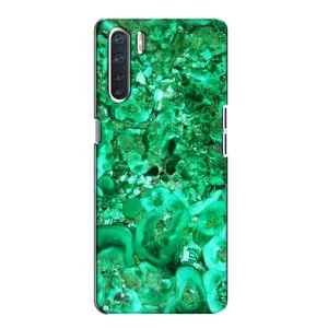 Мраморний чехол на Oppo A91 (VPrint) (Салатовий Мрамор)
