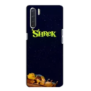 Чохол з мультфільмом Шрек на Oppo A91 (Відпочиваючий Шрек)