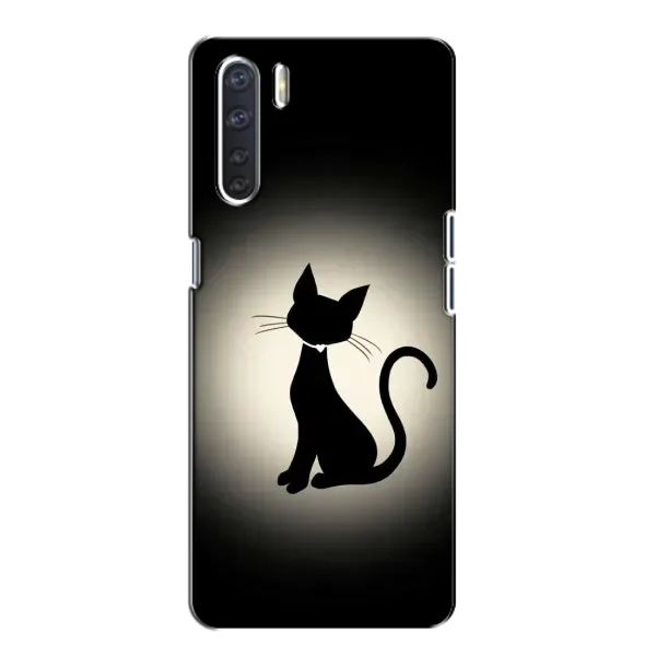 Чехол с принтом «Силуэт котика» для OPPO A91 Чехол с принтом «Силуэт котика» для OPPO A91