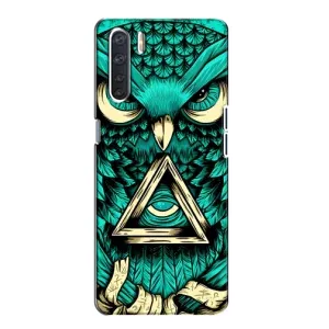 Чохол з пташками на Oppo A91 (VPrint) (Сова з оком)