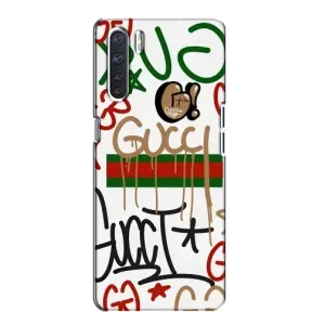 Бренднові Чохли для Oppo A91 - (PREMIUMPrint) (Стиль GUUCI)