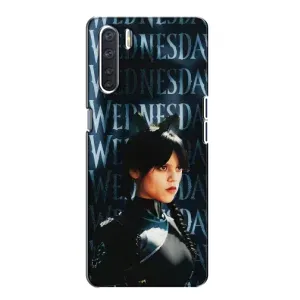 Чохли Венсдей на Oppo A91 Уенсдей (AlphaPrint) (Венздей кішка)