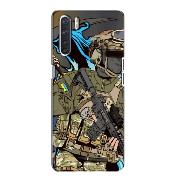 Чехол с принтом «Воин ВСУ» для OPPO A91 Чехол с принтом «Воин ВСУ» для OPPO A91