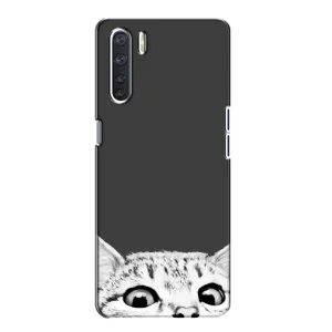 Чохол на OPPO А91 з Котиками (VPrint) (Виглядає котик)