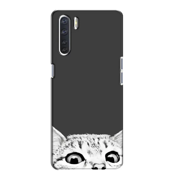 Чехол с принтом «Выглядывает кот» для OPPO A91 Чехол с принтом «Выглядывает кот» для OPPO A91