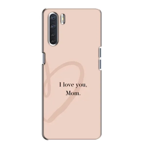 Чехол с принтом «Сердце маме» для OPPO A91