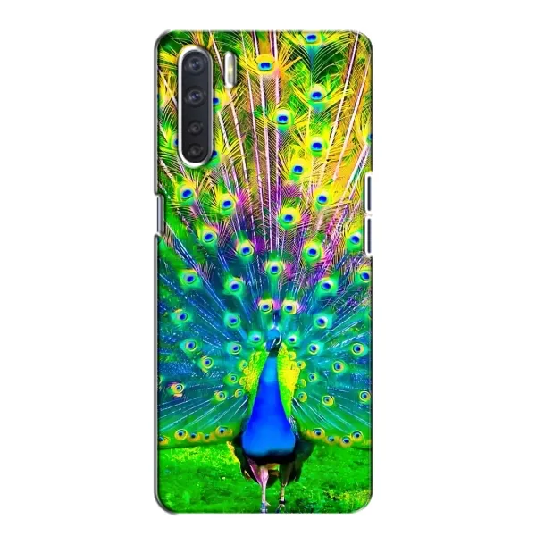 Чехол с принтом «Яркий Павлин» для OPPO A91 Чехол с принтом «Яркий Павлин» для OPPO A91