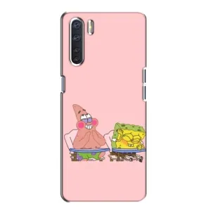 Чохол Губка Боб для OPPO А91 (За партою)