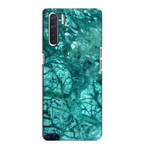 Мраморний чехол на Oppo A91 (VPrint) (Зелений мрамор)