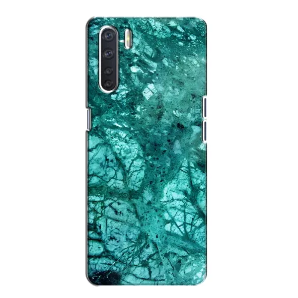 Чехол с принтом «Зеленый мрамор» для OPPO A91