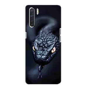 Чехол с картинкой «Хищники» для Oppo A91 (Черная змея)