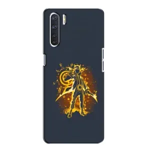 Naruto Anime Чохли для OPPO А91 (AlphaPrint) (золотий Наруто)
