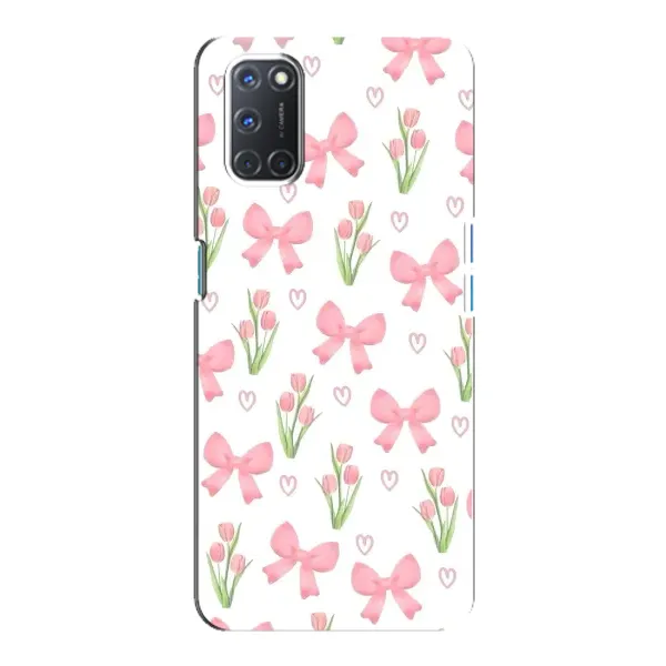 Чехол с принтом «Банты и цветы» для OPPO A92