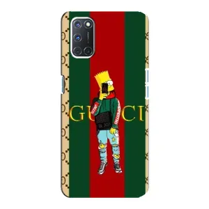 Брендновые Чехлы для Oppo A92 - (PREMIUMPrint) (Барт ГУЧЧИ)