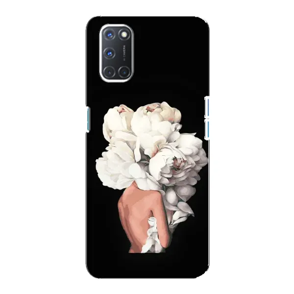 Чехол с принтом «Белые цветы» для OPPO A92 Чехол с принтом «Белые цветы» для OPPO A92