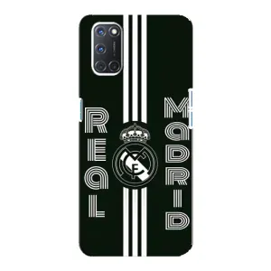 ФК Реал Мадрид чохли для Oppo A92 (AlphaPrint) (чорно білий Реал)