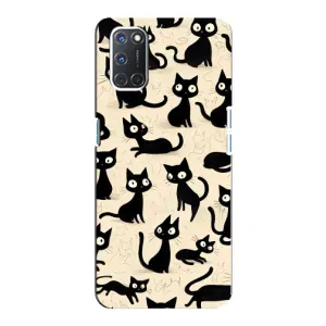 Чехол с рисунком кот на Oppo A92