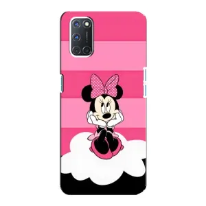 Эксклюзивный чехол для Oppo A92 (AlphaPrint - Мультяшные) (Девочка Maus)