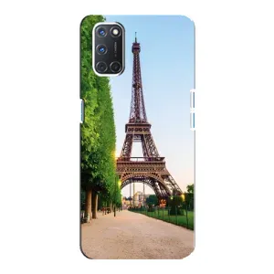 Чехол Эйфелева Башня для Oppo A92 - (AlphaPrint) (Дорога в Париж)