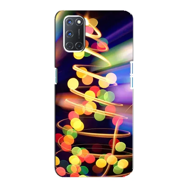 Чохол з принтом «Ялинка в огоньках» для OPPO A92