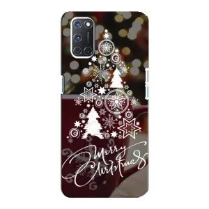 Рождественские Чехлы для Oppo A92 (VPrint) (Елочка узорная)