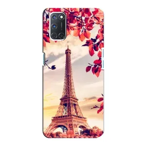 Чехол Эйфелева Башня для Oppo A92 - (AlphaPrint) (Эйфелева Башня)
