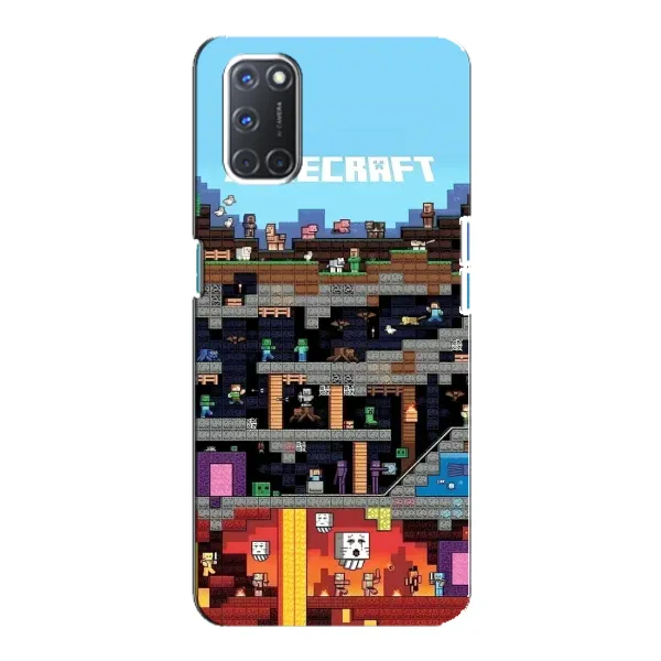 Чехол с принтом «фон Minecraft» для OPPO A92