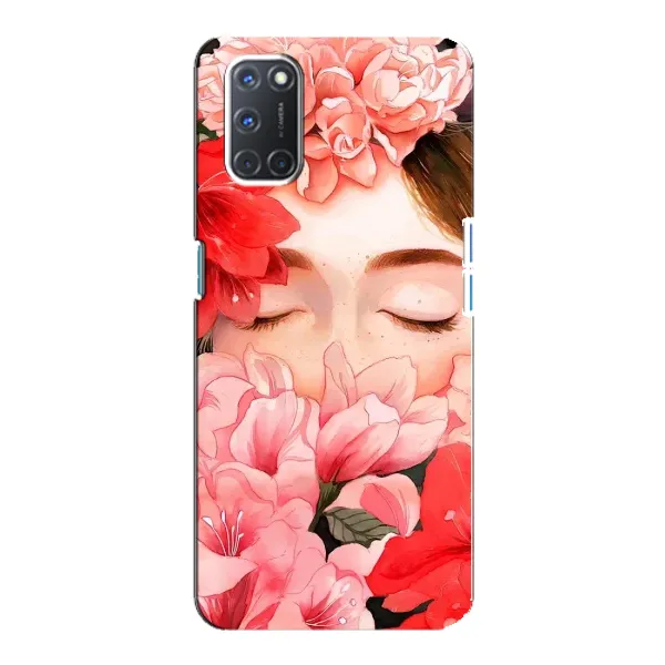 Чехол с принтом «Глаза в цветах» для OPPO A92 Чехол с принтом «Глаза в цветах» для OPPO A92