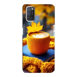 Чехол с принтом «Кофе на желтом пледе» для OPPO A92