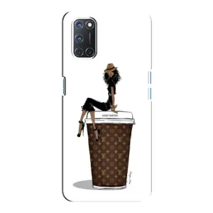 Чехлы Луи Витон для Oppo A92 (AlphaPrint - LOUIS VUITTON) (кофе LOUIS VUITTON)